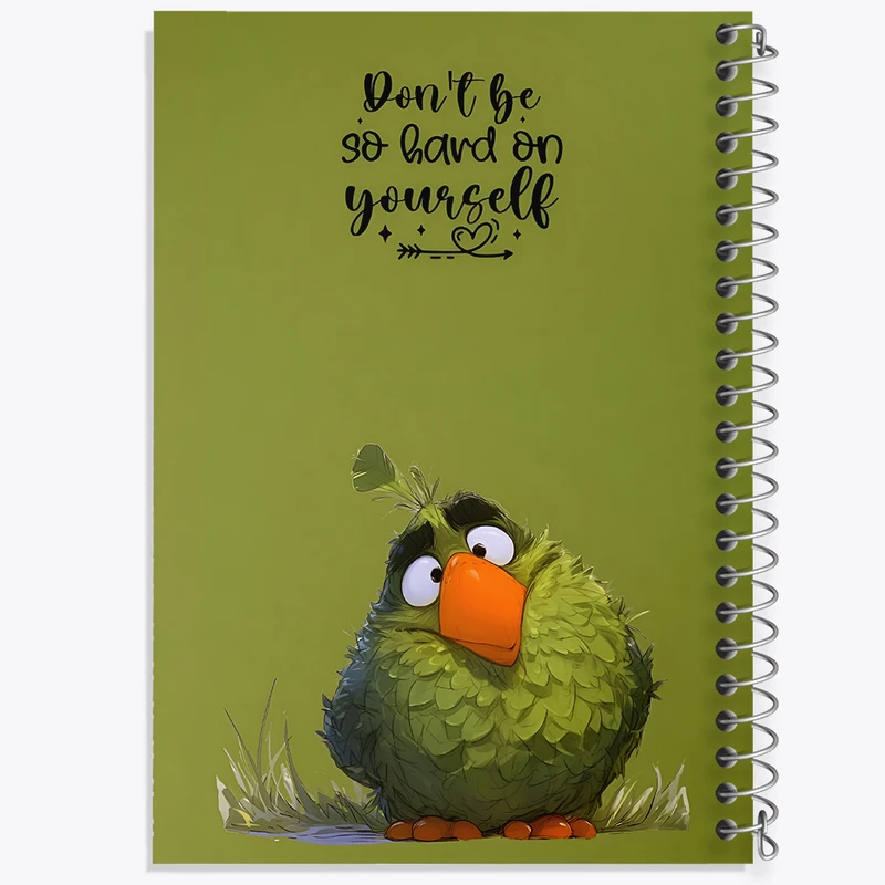 دفتر شطرنجی 50 برگ خندالو طرح Don't Be Go Hard On Yourself کد F5838