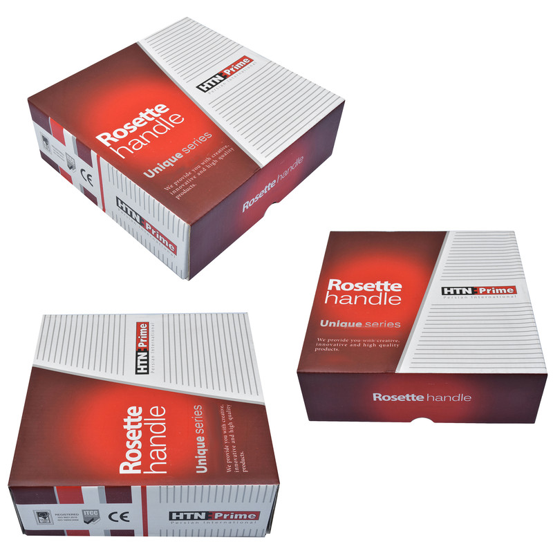 دستگیره در اچ تی ان پرایم مدل روزت کد 2222R-SN مجموعه 2 عددی