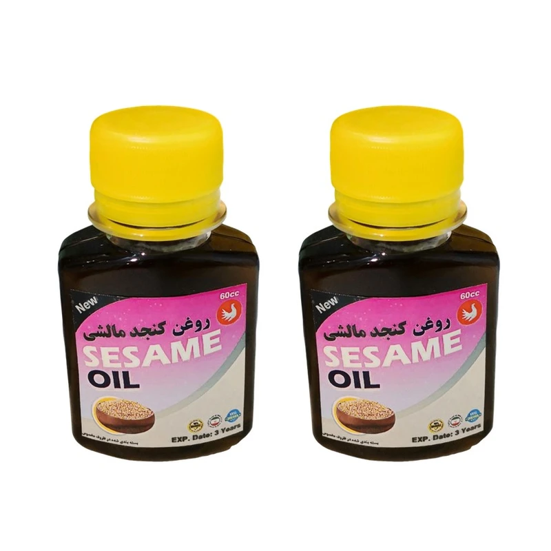 روغن بدن کنجد پامکا مدل 01 حجم 60 میلی لیتر مجموعه 2 عددی