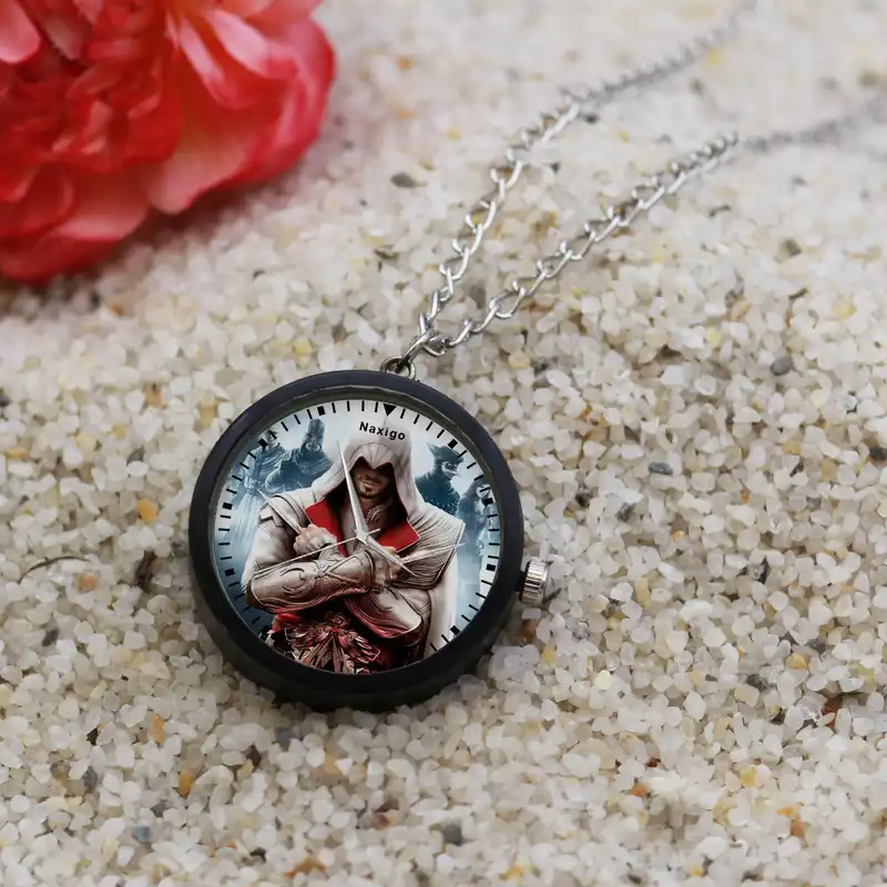 ساعت گردنبندی عقربه ای ناکسیگو مدل اساسینز کرید کد NF12773