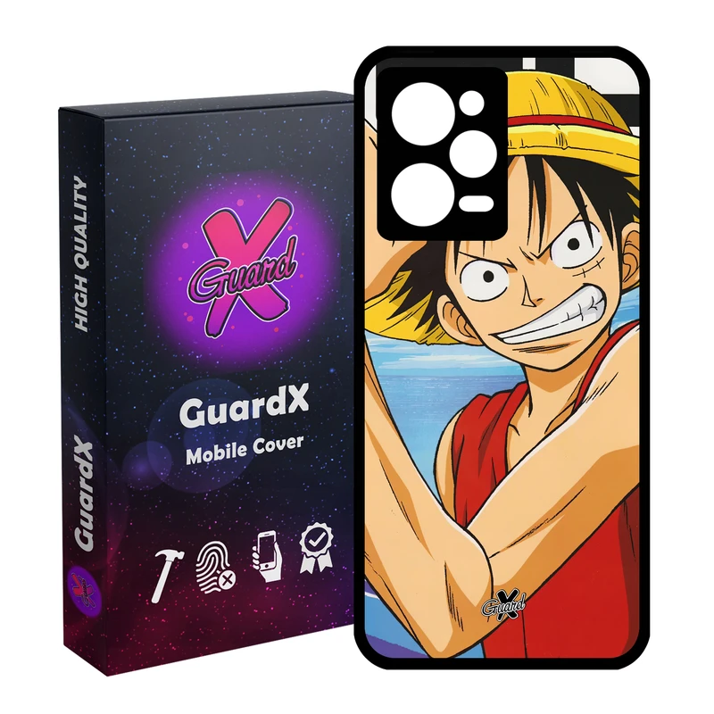 کاور گارد ایکس طرح Luffy Anime مدل Glass10593 مناسب برای گوشی موبایل شیائومی Redmi Note 12 Pro 5G/Poco X5 Pro 5G/Note 12 Pro Pro speed