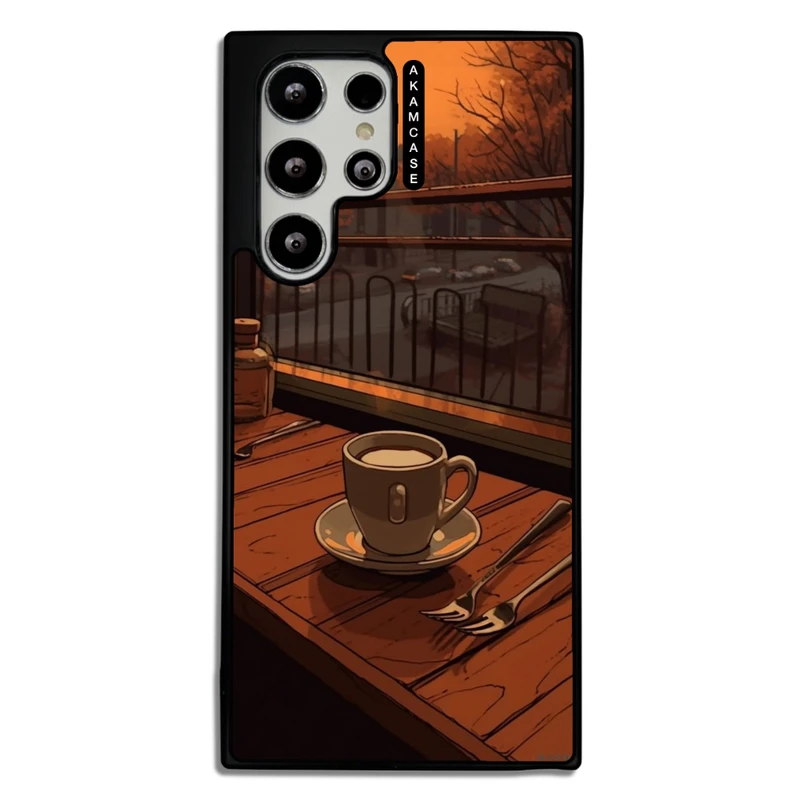 کاور آکام مدل AMC-WSGS22U-COFFEE-11 مناسب برای گوشی موبایل سامسونگ Galaxy S22 Ultra