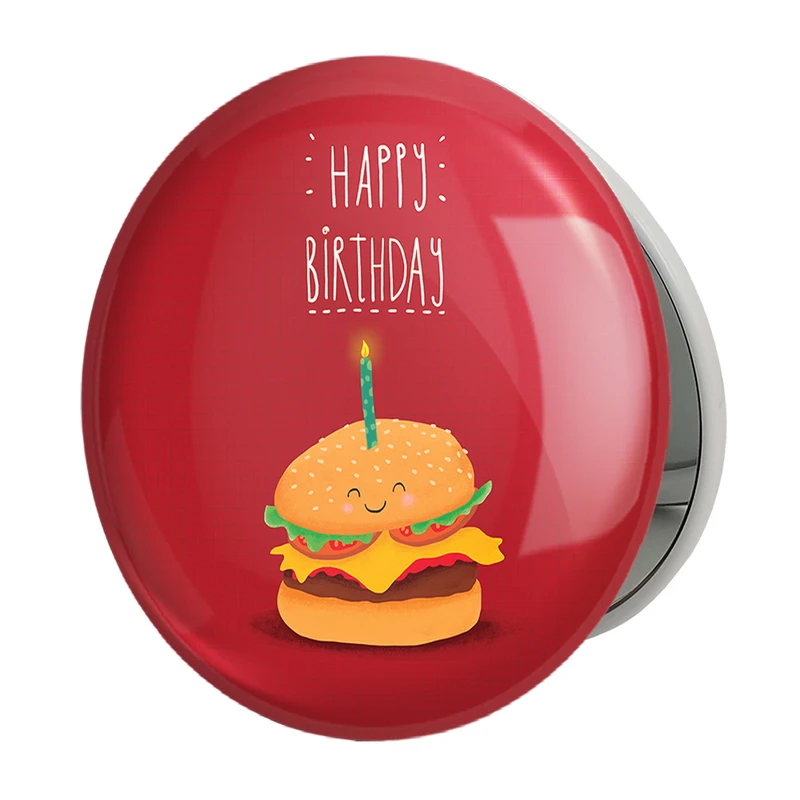 آینه جیبی خندالو طرح تولد مدل تاشو کد 28095 