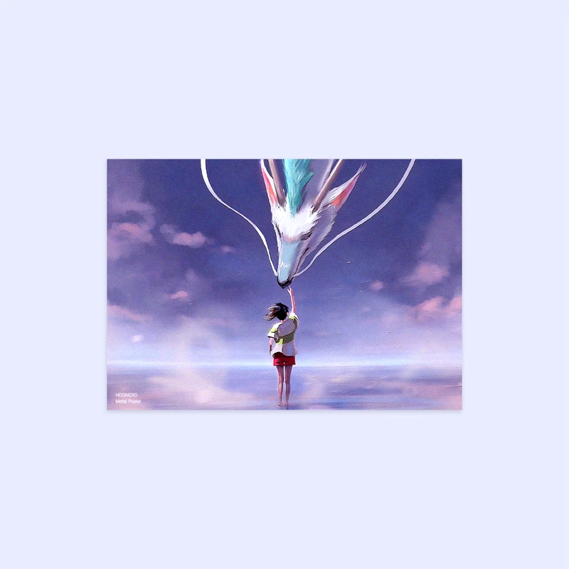 پوستر هومرو مدل فلزی طرح انیمه شهر اشباح کد PS1444