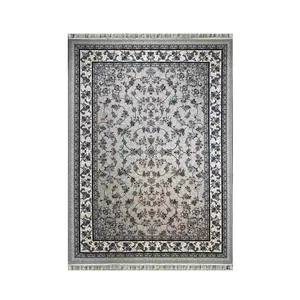 فرش ماشینی ستاره کوروش کاشان طرح گیلدا زمینه فیلی