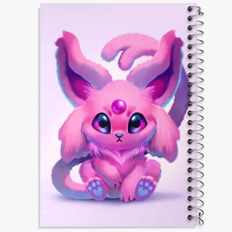 دفتر شطرنجی 50 برگ خندالو طرح اسپئون انیمه پوکمون کد 17297