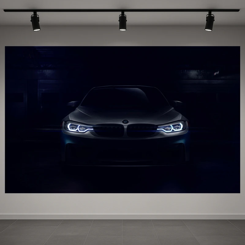 تابلو بوم طرح مخمل BMW مدل شیک کد AR3060212