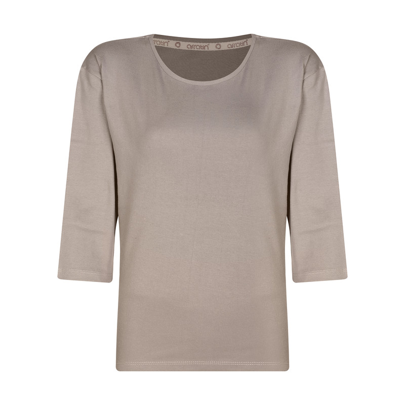 ست بلوز و شلوار زنانه افراتین مدل پلنگی کد 6599 رنگ خاکی