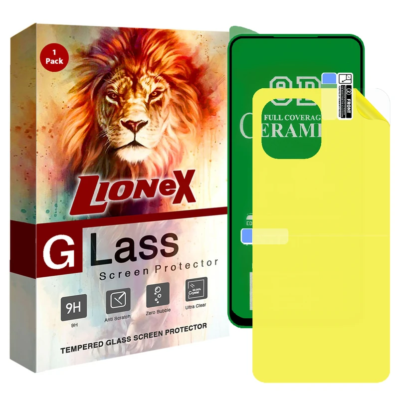 محافظ صفحه نمایش لایونکس مدل 2CRN مناسب برای گوشی موبایل شیائومی Mi 11 Lite 4G به همراه محافظ پشت گوشی