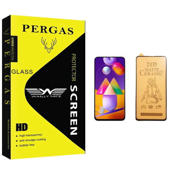 محافظ صفحه نمایش سرامیکی وایلی نایس مدل Pergas Glass مناسب برای گوشی موبایل سامسونگ Galaxy M31s