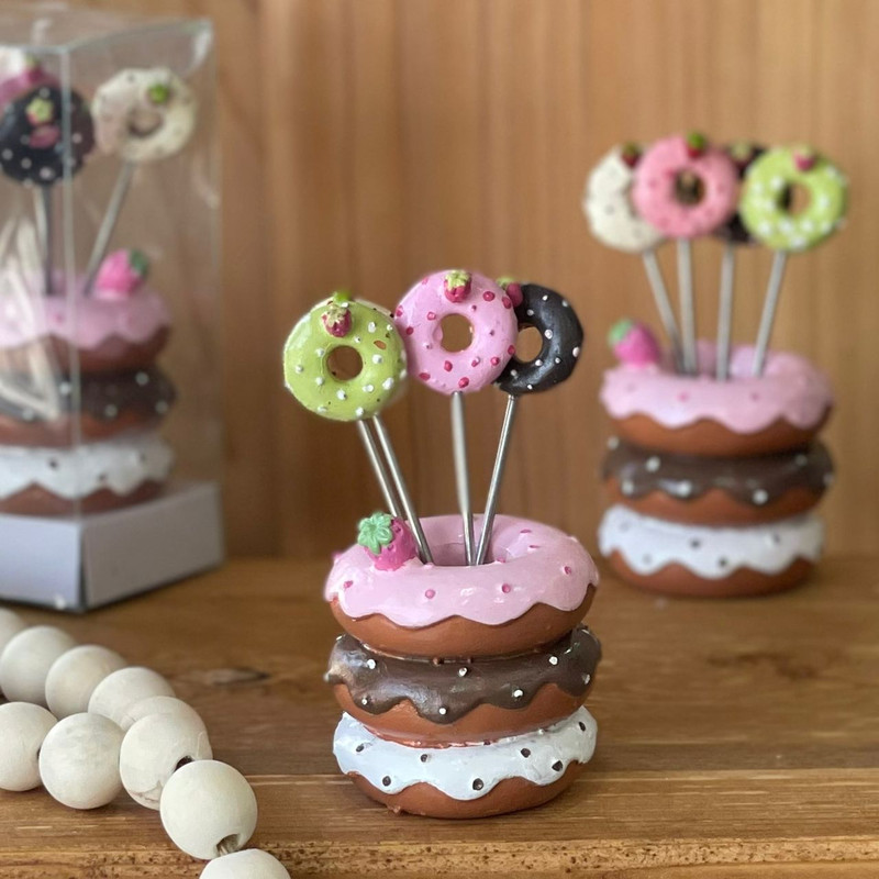 چنگال زیتون خوری طرح دونات