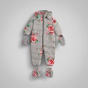 کاپشن دخترانه مدل amz335 به همراه دستکش و پاپوش