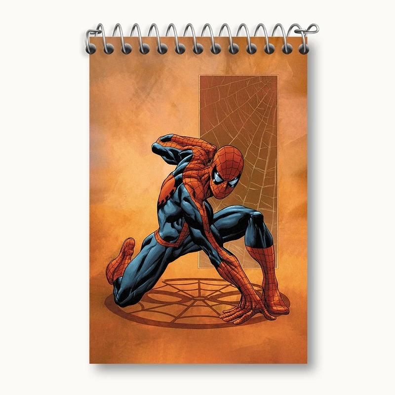 دفتر یادداشت 50 برگ خندالو مدل مرد عنکبوتی (Spider Man) کد F2033