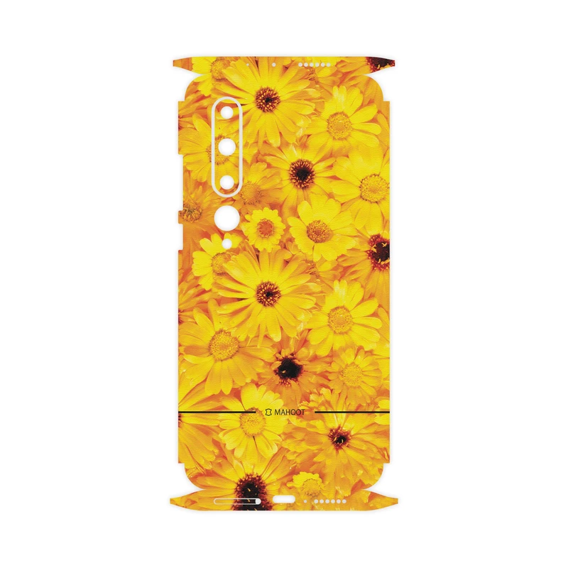 برچسب پوششی ماهوت مدل Yellow-Flower-FullSkin  مناسب برای گوشی موبایل شیائومی  MI 10