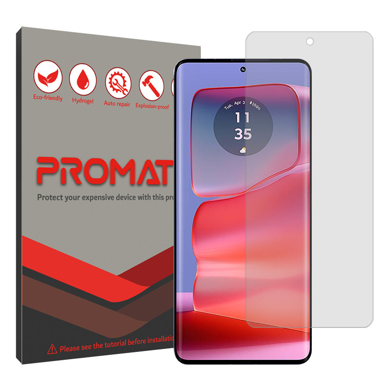 محافظ صفحه نمایش شفاف پرومیت مدل Resistant مناسب برای گوشی موبایل موتورولا Edge 50 Pro