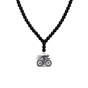 گردنبند مهره ای هایکا طرح ورزشی دوچرخه سوار کد am.jh 127