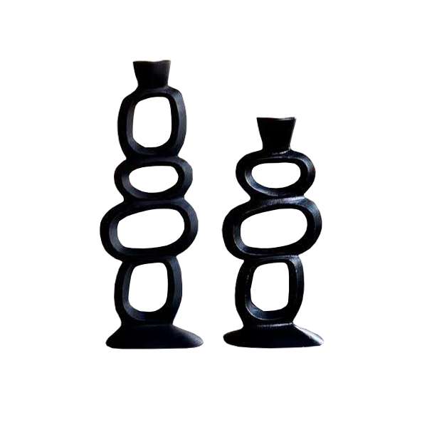 شمعدان مدل ژورنالی پایه دار مدرن مجموعه دو عددی شمعدان مدل ژورنالی پایه دار مدرن مجموعه دو عددی