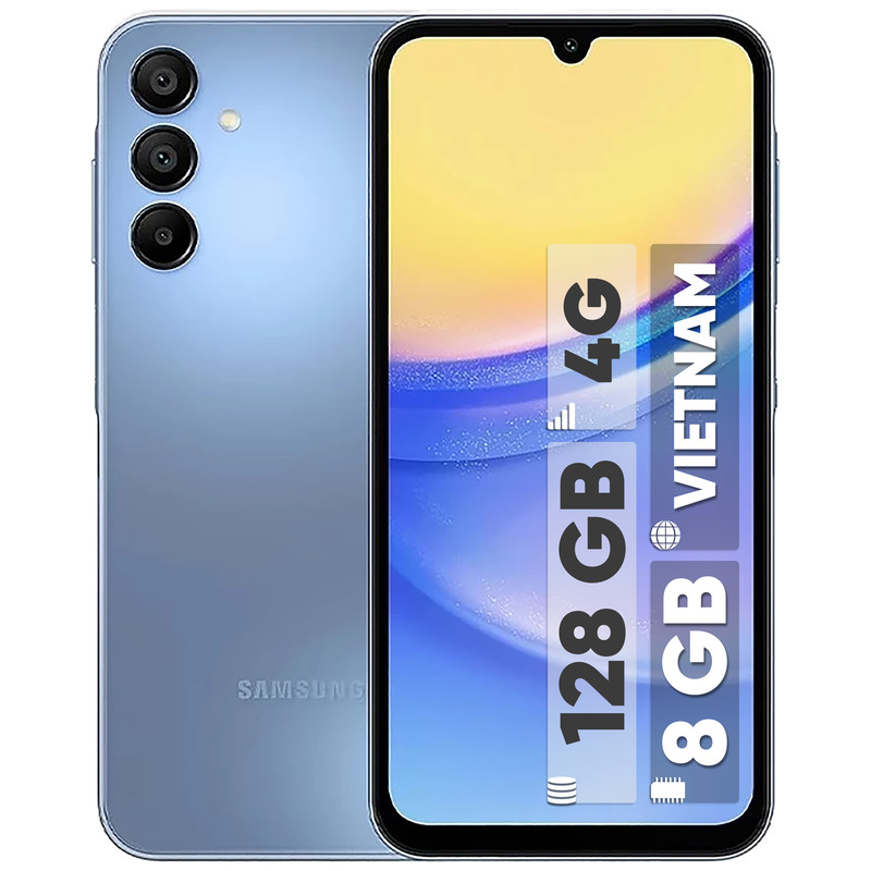 گوشی موبایل سامسونگ مدل Galaxy A15 دو سیم کارت ظرفیت 128 گیگابایت و رم 8 گیگابایت - ویتنام