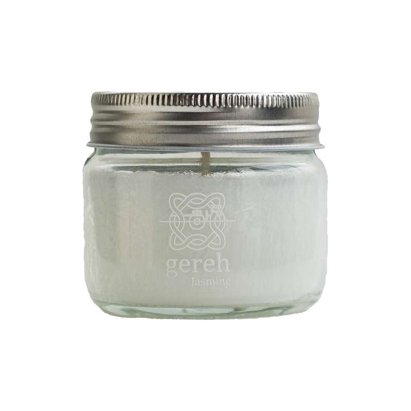 شمع لیوانی مدل گیاهی وکس نخل یاس