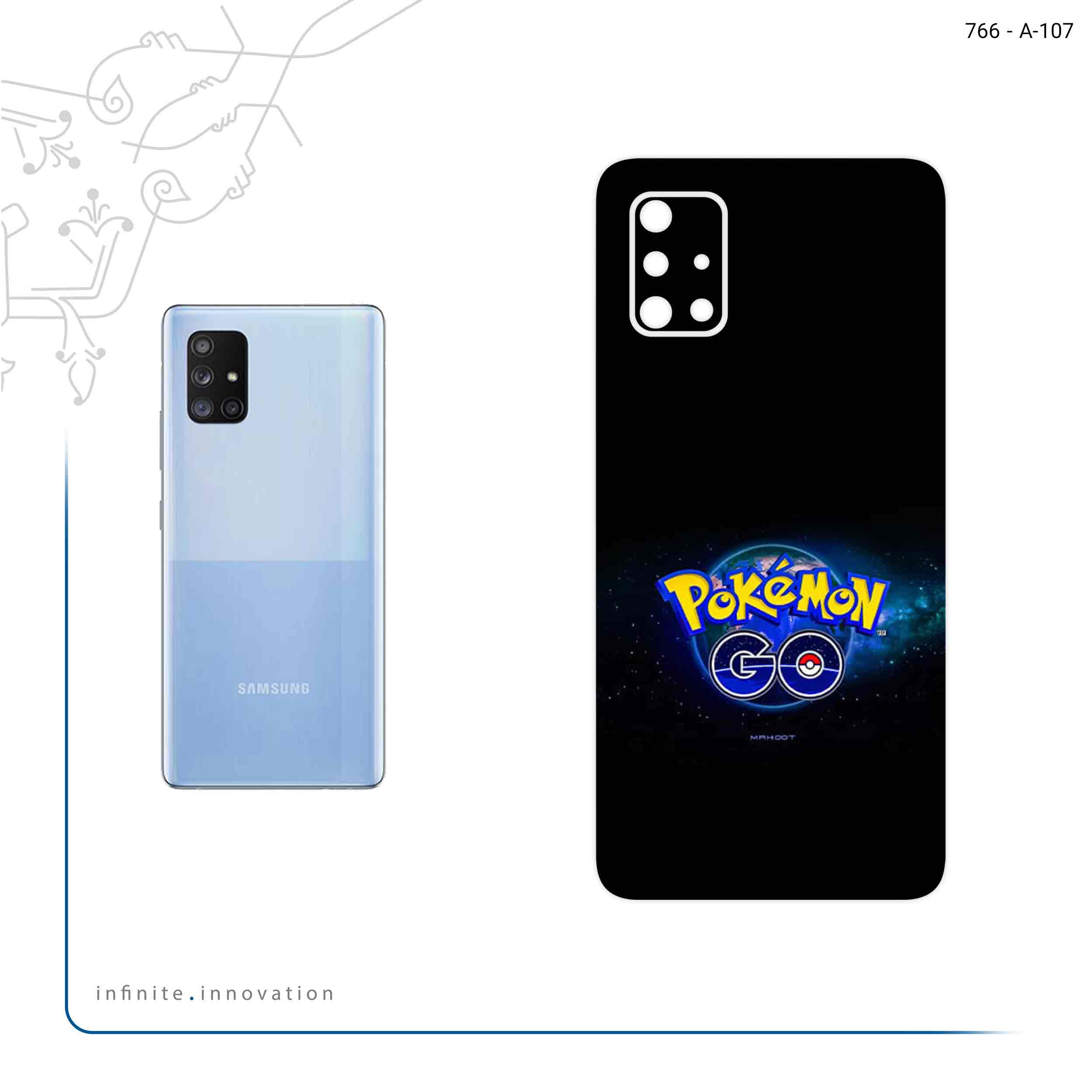 برچسب پوششی ماهوت مدل Pokemon Go Game Series مناسب برای گوشی موبایل سامسونگ Galaxy A71 5G