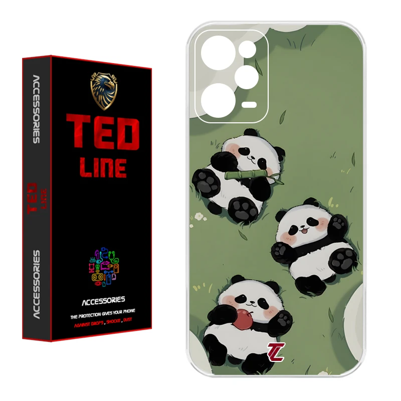 کاور تد لاین طرح پاندا کد 1102 مناسب برای گوشی موبایل شیائومی Redmi Note 12 Pro 5G / Poco X5 Pro
