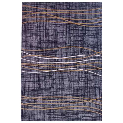 فرش ماشینی زمرد مشهد کد 629 زمینه سورمه ای