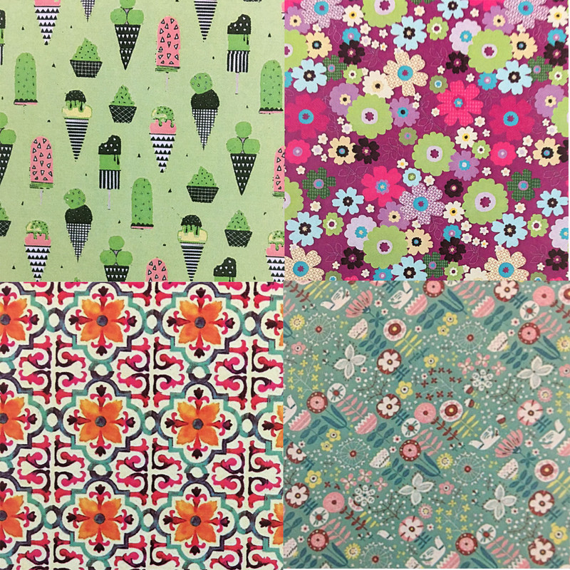 کاغذ اوریگامی سلما مدل فانتزی کد F14 بسته 48 عددی