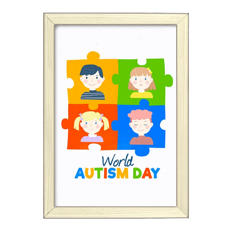 تابلو خندالو طرح اتیسم Autism کد 26748