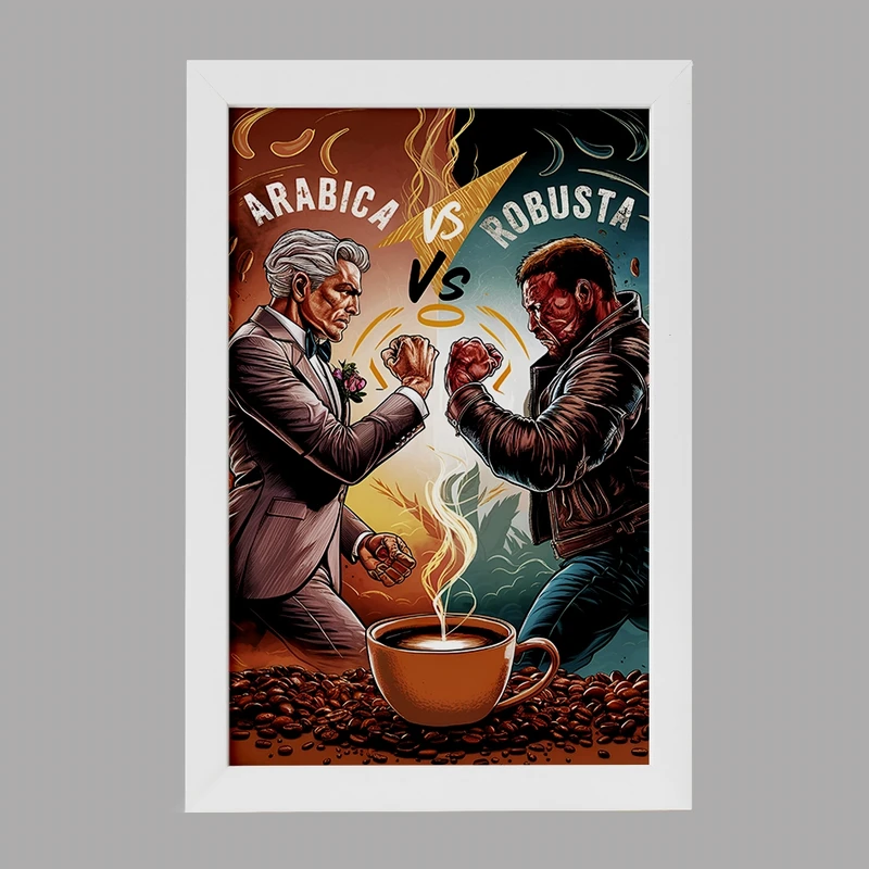 تابلو خندالو مدل قهوه (Coffee) کد F5922