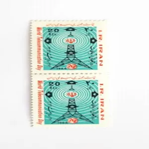 تمبر یادگاری مدل روز جهانی ارتباطات بسته 2 عددی