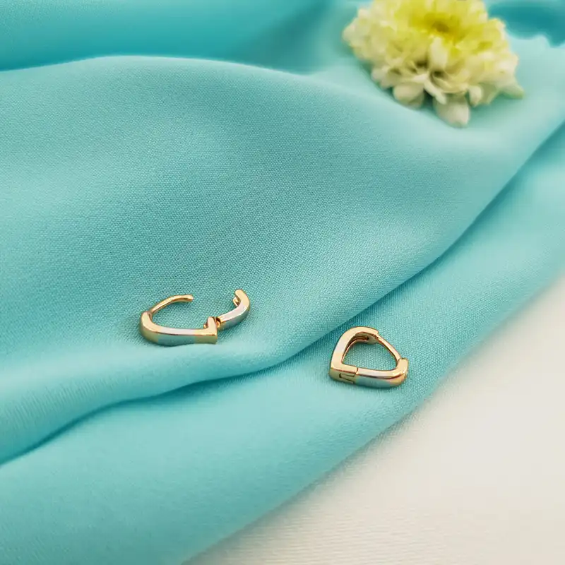 گوشواره زنانه ژوپینگ مدل قلب کد ear25