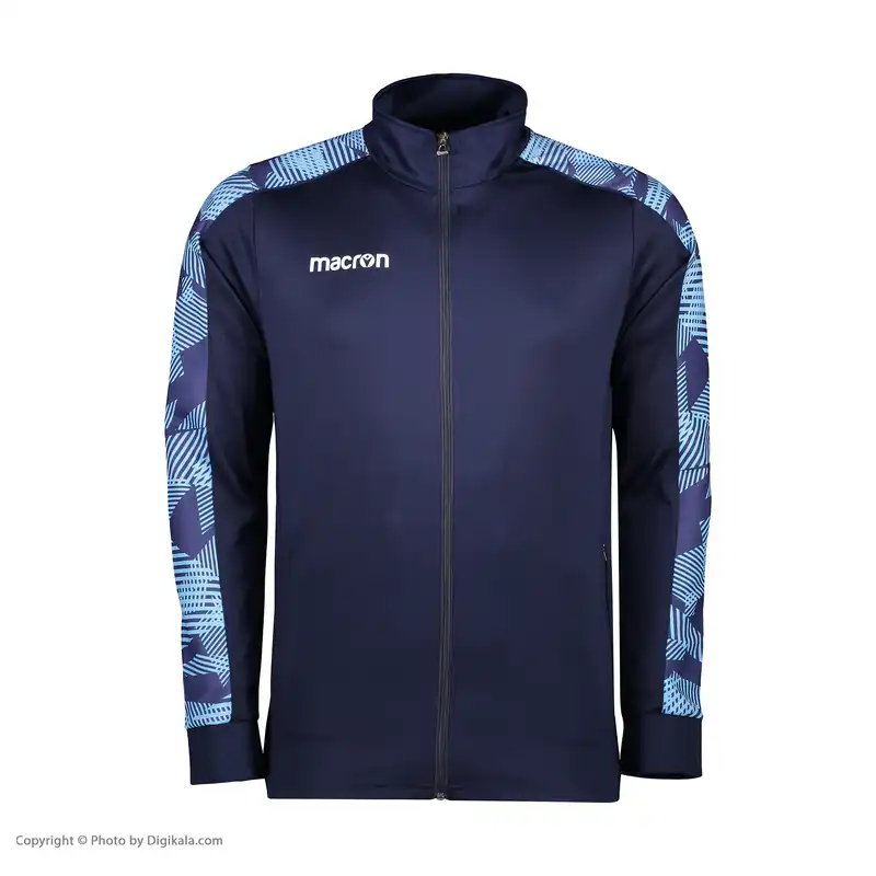 ست سویشرت و شلوار ورزشی مردانه مکرون مدل آشیل رنگ سرمه ای