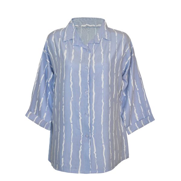 شومیز آستین بلند یقه برگردان زنانه مدل پری