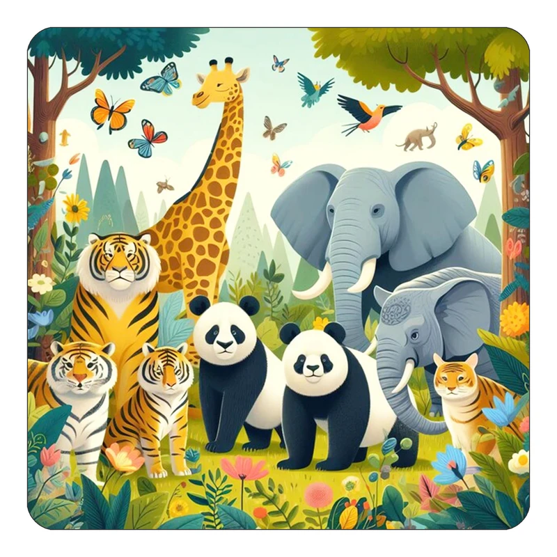 مگنت کاکتی طرح حیوانات کارتونی مدل mp28497