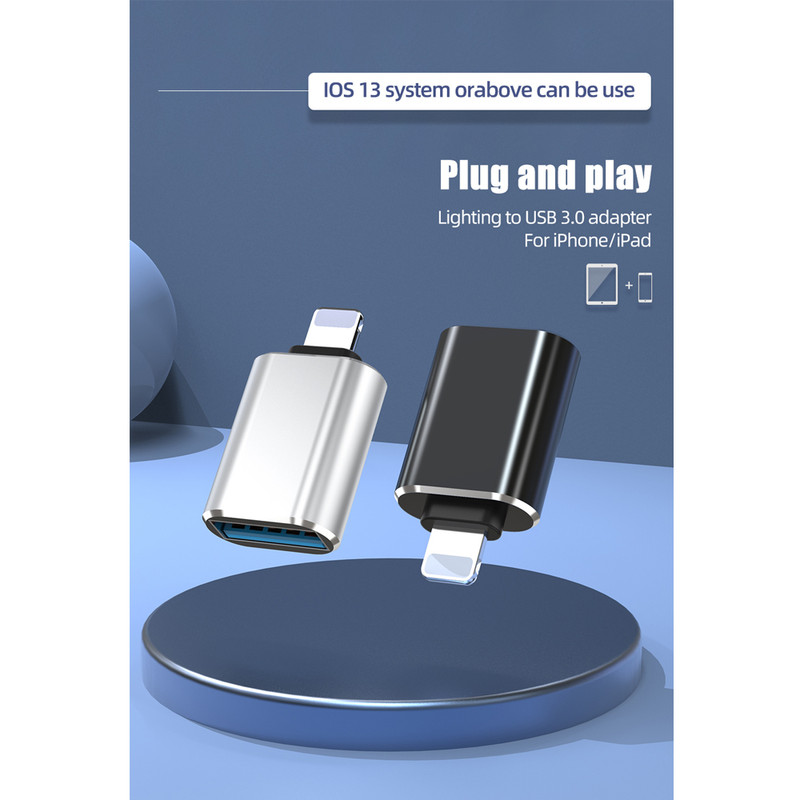 مبدل  لایتنینگ OTG مدل GL-163