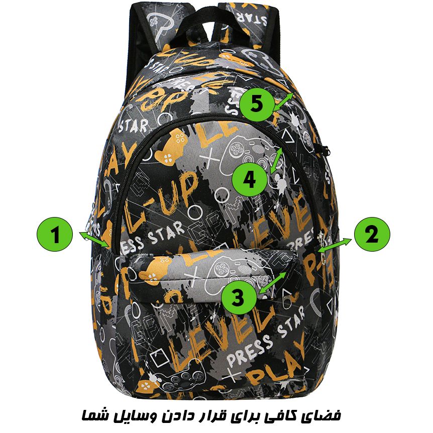 کوله پشتی پسرانه مدل JJ_150003 -  - 10