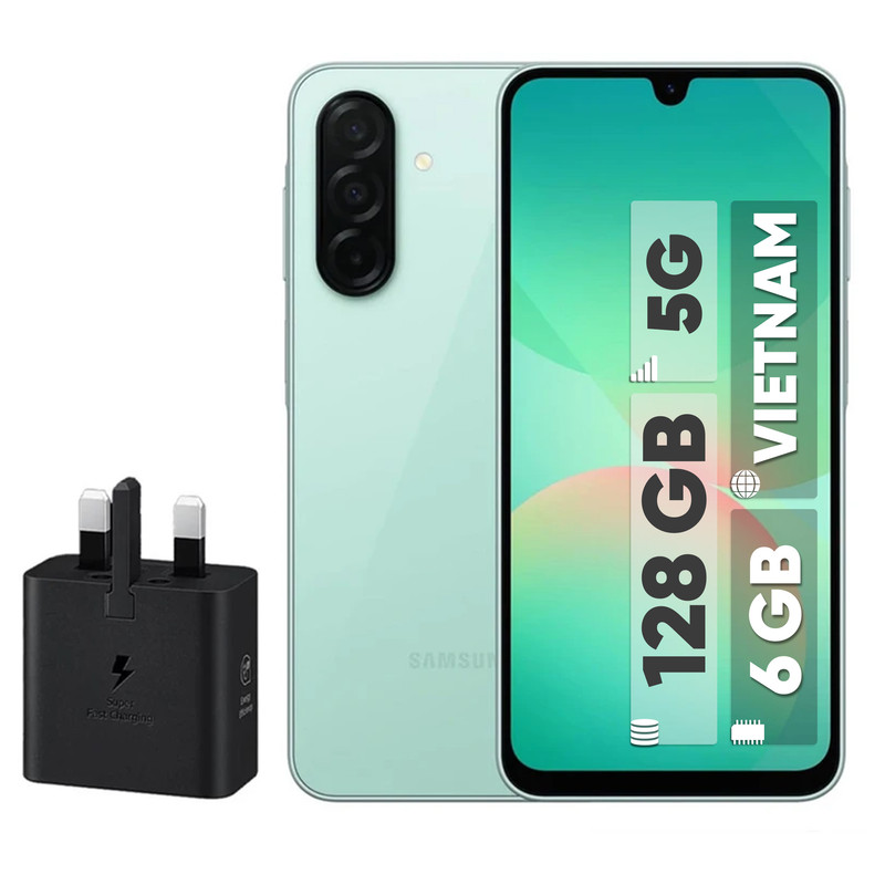 گوشی موبایل سامسونگ مدل Galaxy A26 دو سیم کارت ظرفیت 128 گیگابایت و رم 6 گیگابایت - ویتنام - به همراه شارژر 25 وات سامسونگ گوشی موبایل سامسونگ مدل Galaxy A26 دو سیم کارت ظرفیت 128 گیگابایت و رم 6 گیگابایت - ویتنام - به همراه شارژر 25 وات سامسونگ