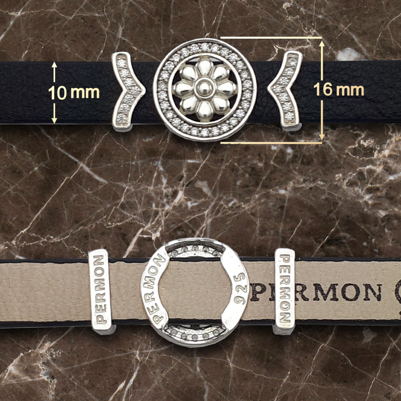 دستبند نقره پرمون مدل لوتوس