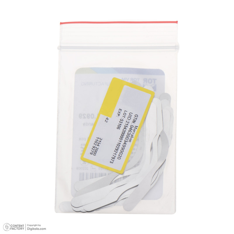 نوار ماتریس زیر لثه ای تور وی ام مدل 1.0929 بسته 12 عددی نوار ماتریس زیر لثه ای تور وی ام مدل 1.0929 بسته 12 عددی