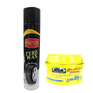 اسپری تمیز کننده لاستیک خودرو جردن کد wwp1j1 به همراه واکس پولیش