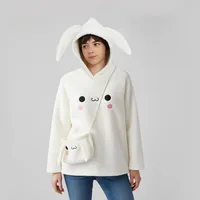 هودی زنانه مدل گوش دار به همراه کیف