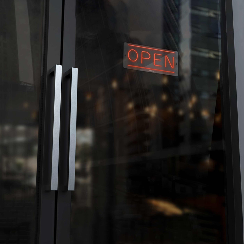 چراغ دیواری نئون دیزاین طرح Open_RD