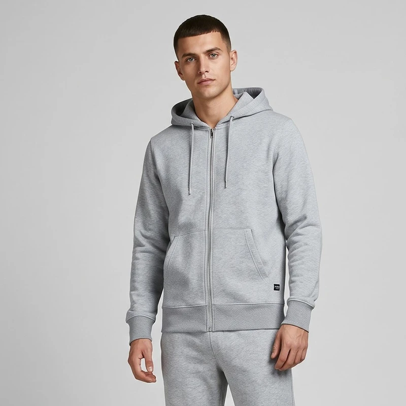 سویشرت ورزشی مردانه جک اند جونز مدل LIGHTGREY