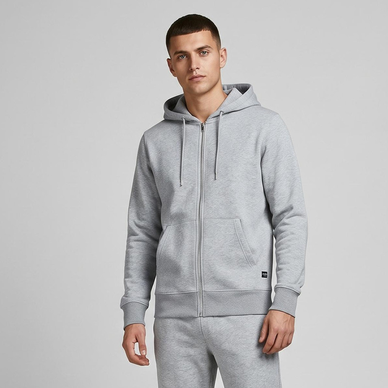 سویشرت ورزشی مردانه جک اند جونز مدل LIGHTGREY