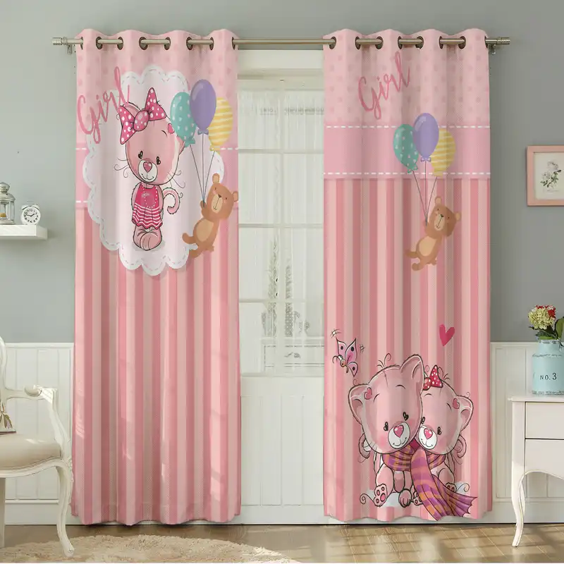 پرده نیروانا طرح کودک  مدل مخمل کد 4988سایز 140×280 سانتی متر