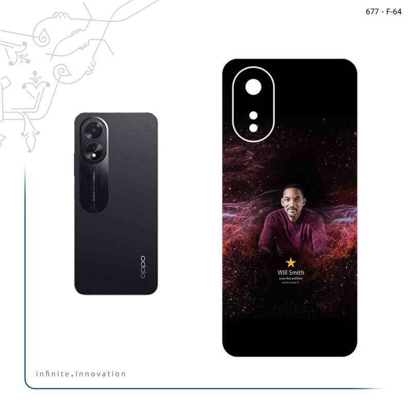 برچسب پوششی ماهوت مدل Will Smith مناسب برای گوشی موبایل اپو A38