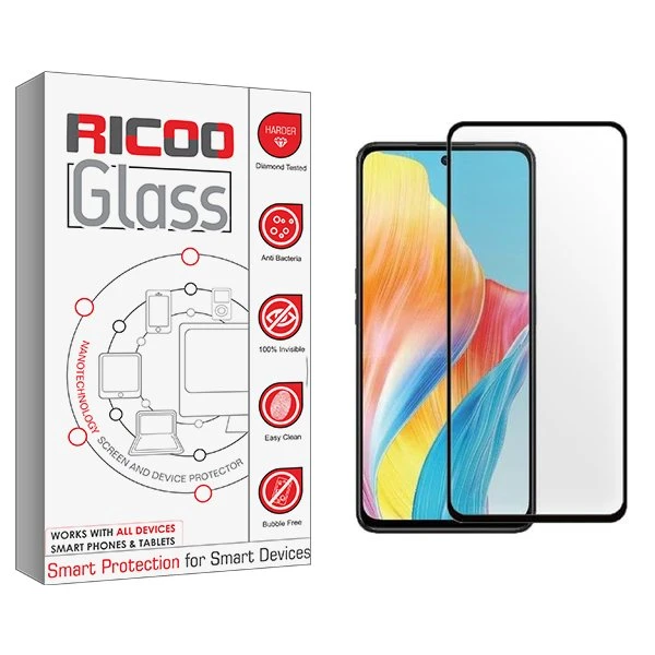 محافظ صفحه نمایش شیشه ای ریکو مدل RiC2 مناسب برای گوشی موبایل اوپو A98