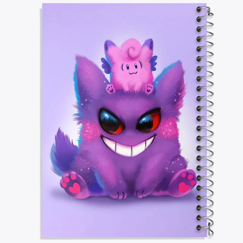 دفتر لیست خرید 50 برگ خندالو طرح گنگار انیمه پوکمون کد 17306