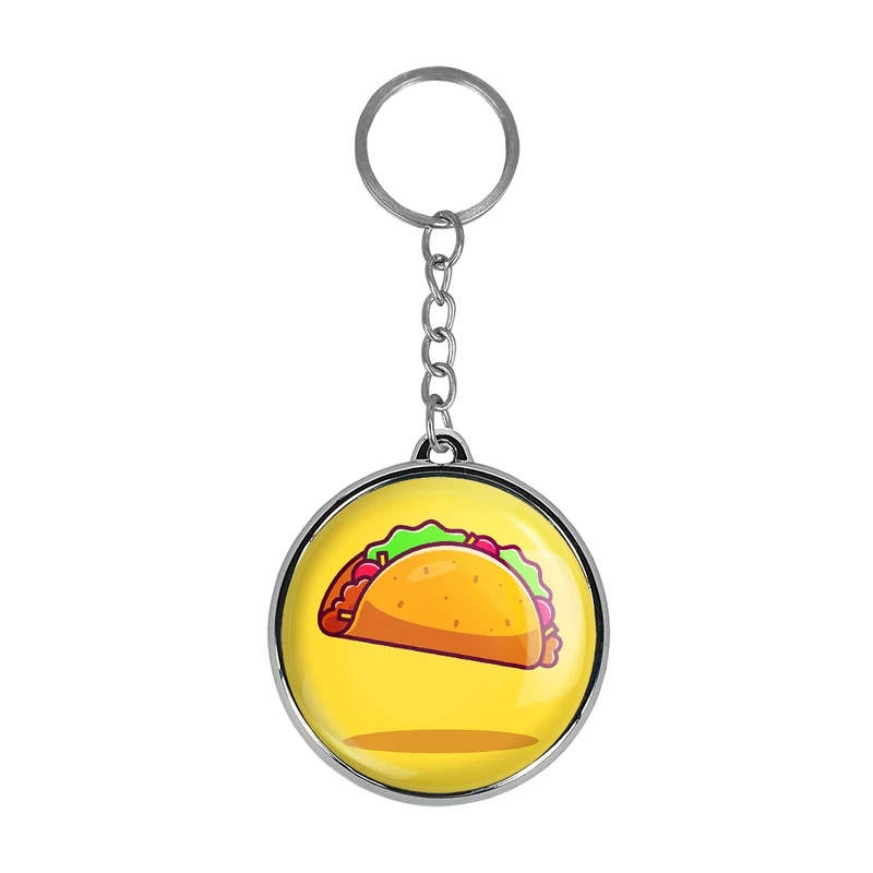 جاکلیدی خندالو طرح فست فود تاکو مدل دوطرفه کد 2946629467