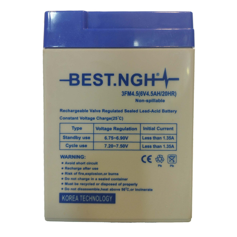 باتری سیلد اسید 6 ولت 4.5 آمپر بست ان جی اچ مدل KSRE-6-4.5 باتری سیلد اسید 6 ولت 4.5 آمپر بست ان جی اچ مدل KSRE-6-4.5
